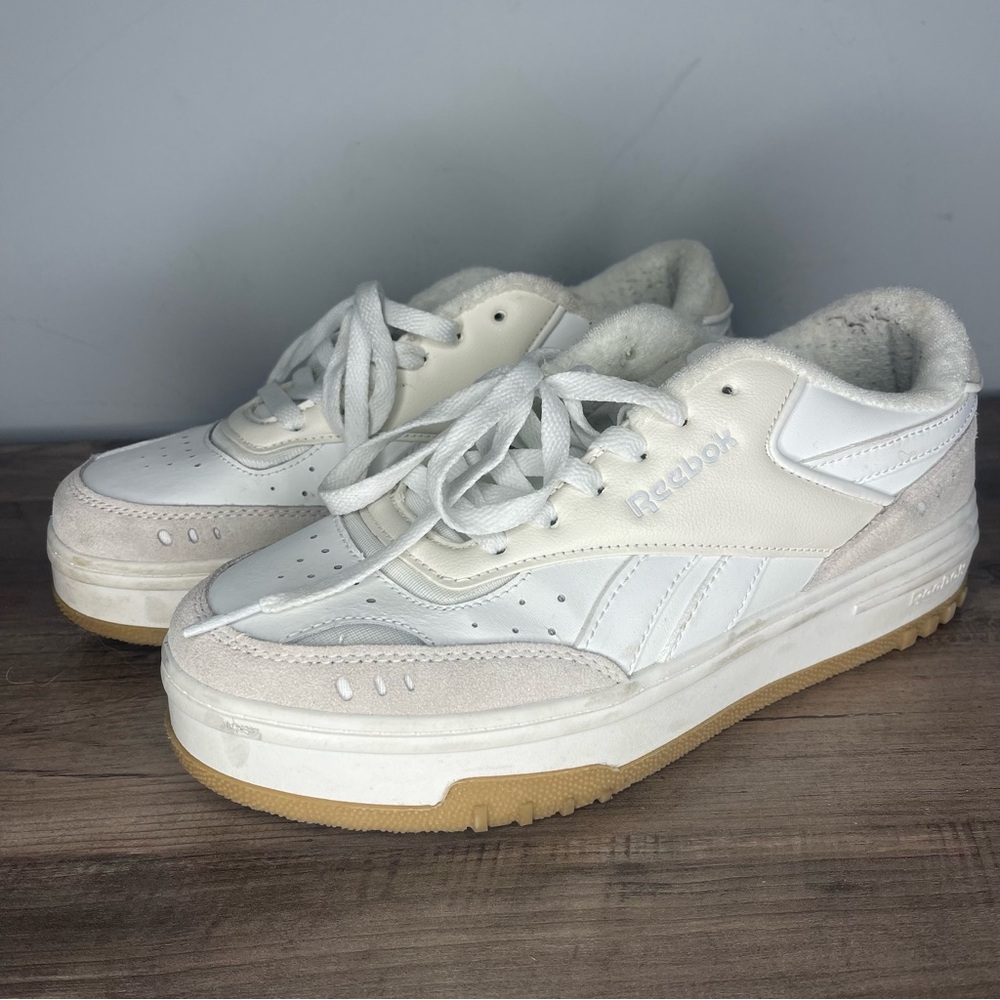 Reebok White and Cream Women's Sneakers